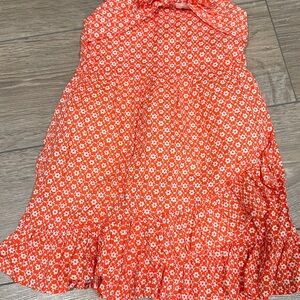 Janie and Jack Red Floral Casual Dress